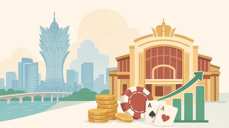 Pendapatan Macau Naik dari Juni Meski Turun Tahun ke Tahun